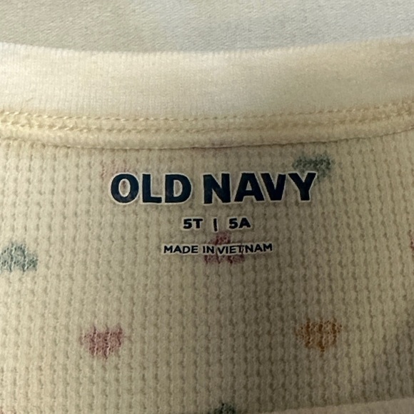 Old Navy - Colourful Heart Pattern Waffle Knit Kids Shirt - Picture 3 of 3